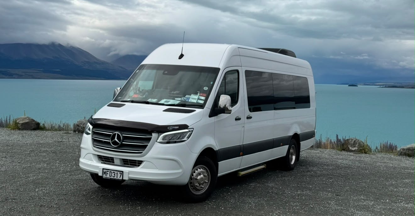 Mercedes Sprinter minibus from the Uniquely Dunedin fleet